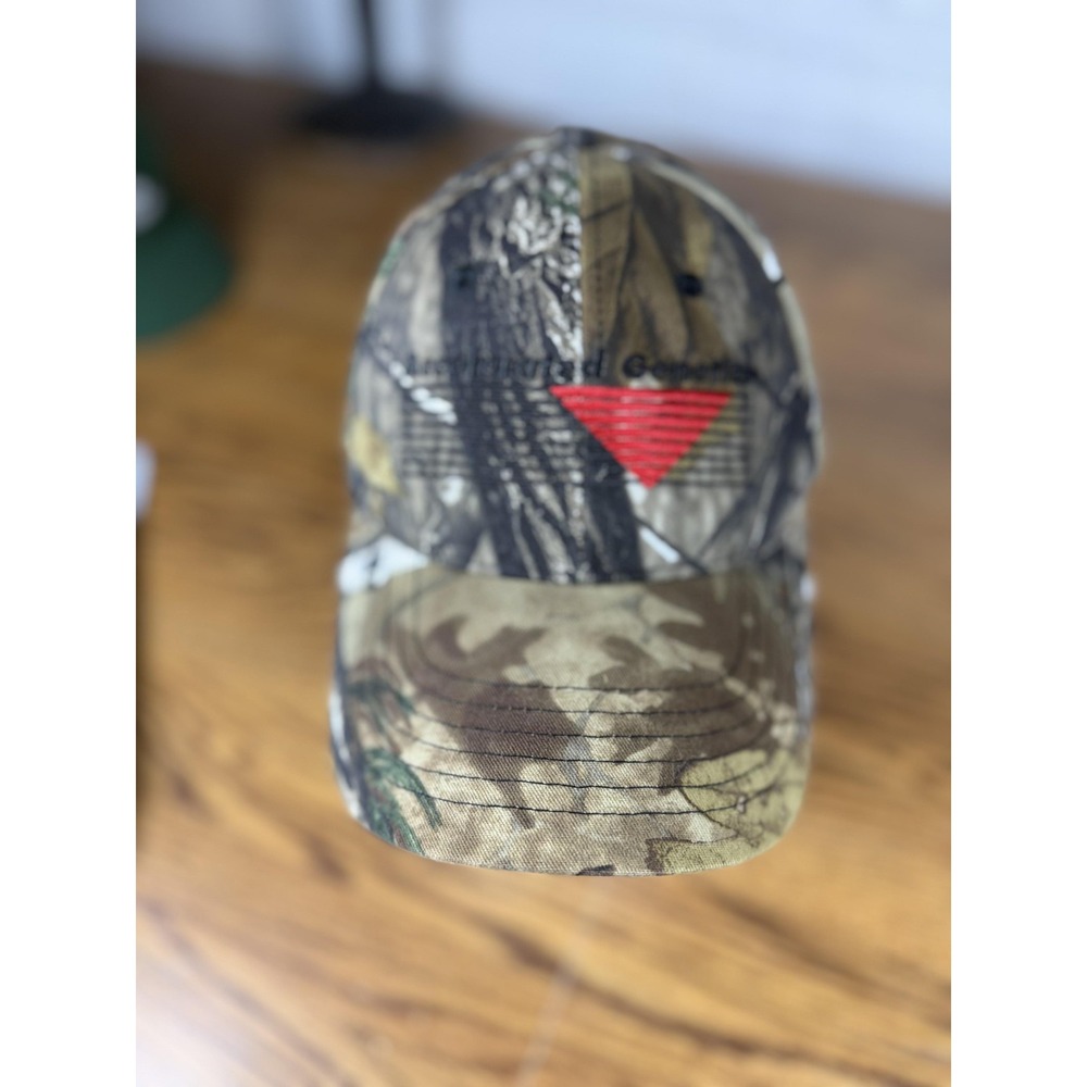Accelerated Genetics Hat Cap Strap Back Camouflage Camo Advertising Promo‎ Mens